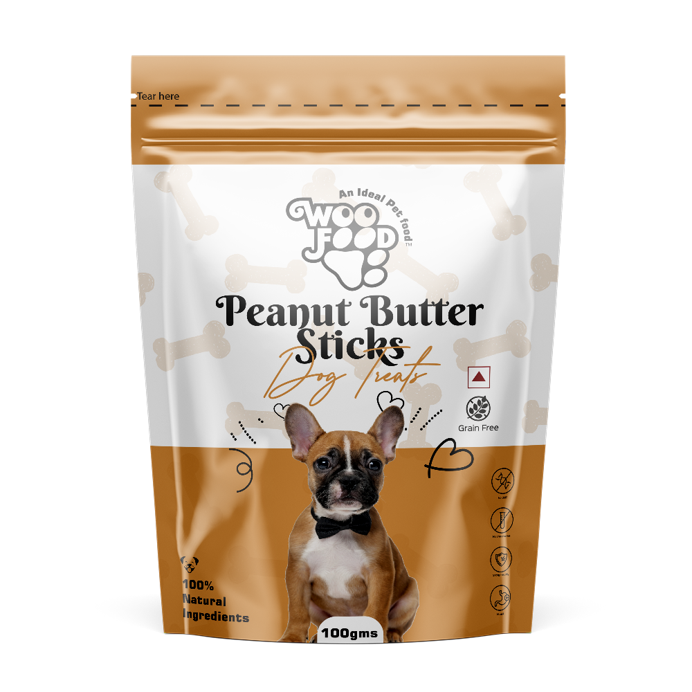 WooFood Peanut Butter Sticks Dog Treats -100gm