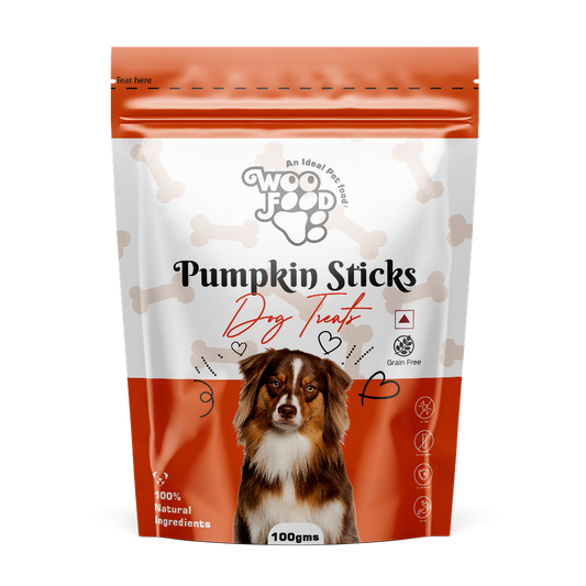 WooFood Pumpkin Sticks Dog Treats -100gm