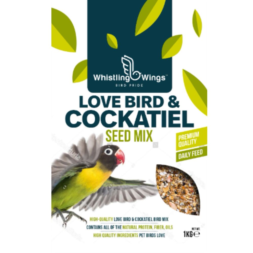 Whistling Wings Lovebird & Cockatiel Seed Mix – Premium Quality