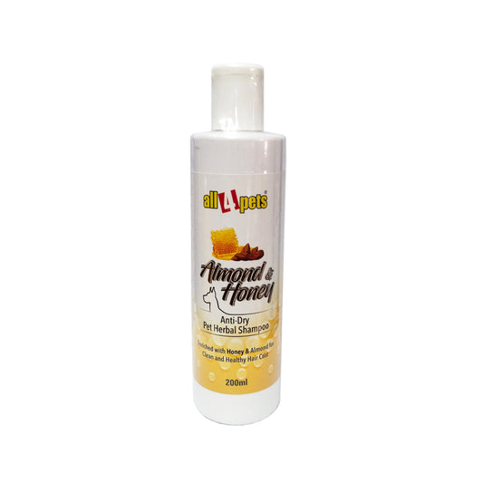 All4pets Almonds Honey Dog Shampoo-200ml