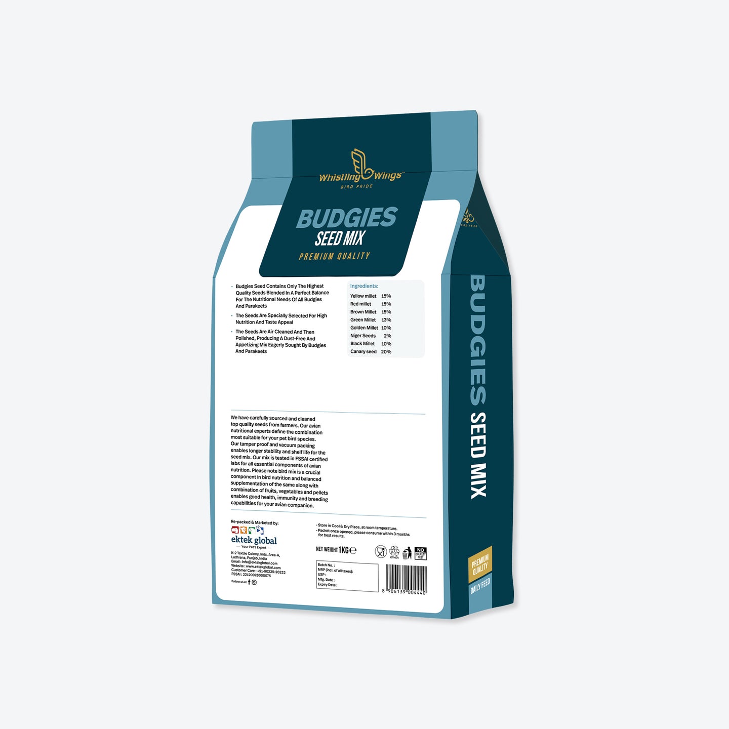Budgie Seed Mix | Premium Daily Bird Feed 1kg
