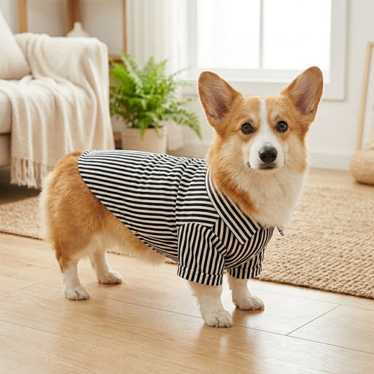 Black Striped Shirt for Dogs