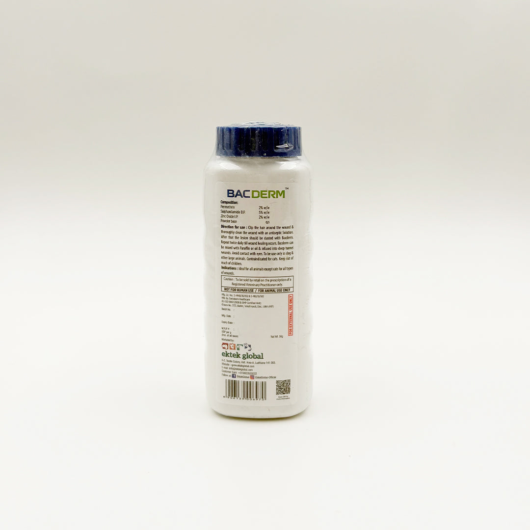 BACDERM antibacterial wound powder bottle 50g