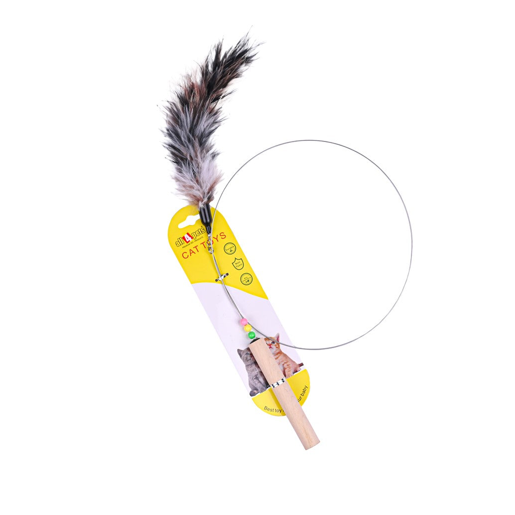 ALL4PETS CAT TOY WITH FEATHERS-SK029