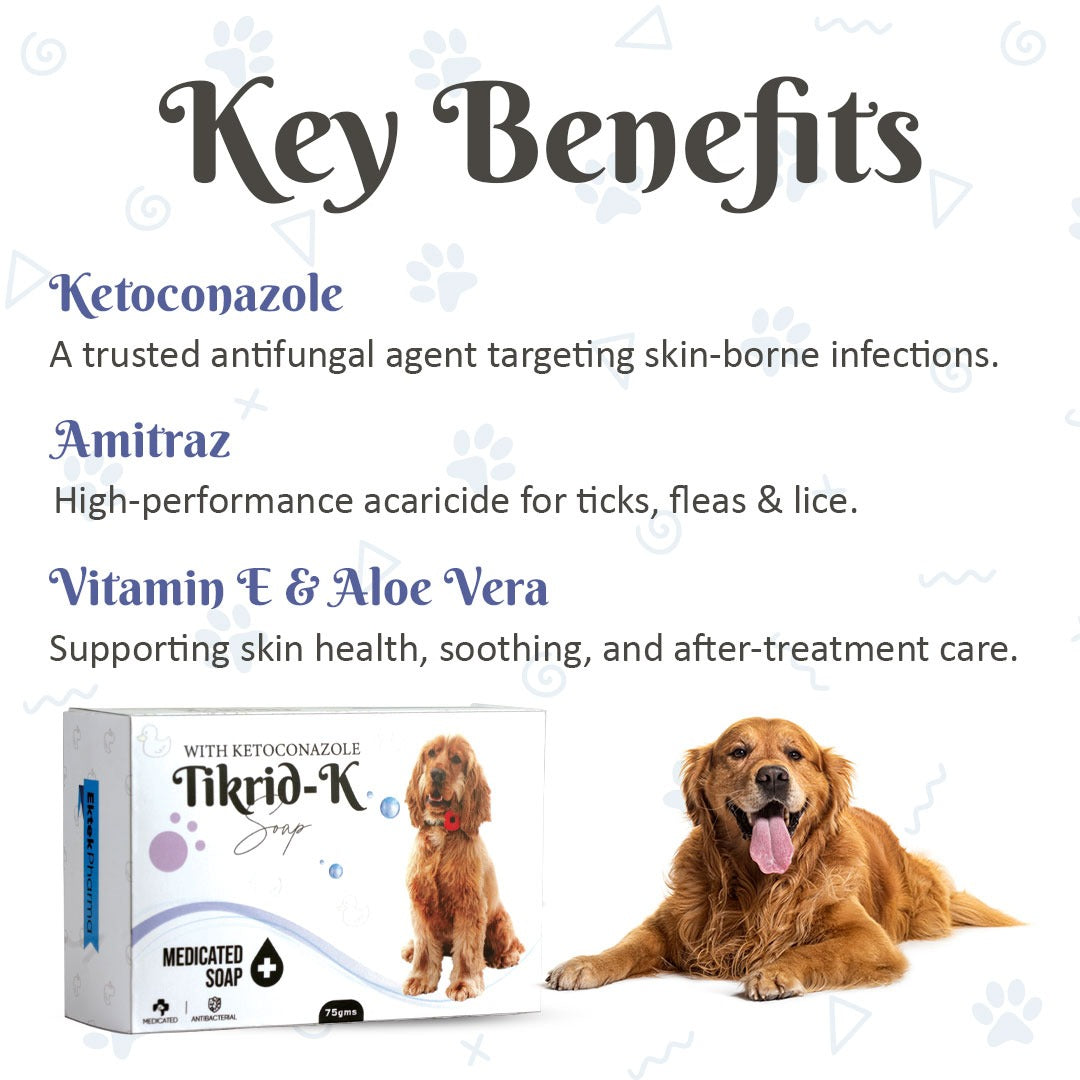 Benefits of TikRid-K Soap for Dogs and Cats – Helps Maintain Tick-Free, Healthy Skin