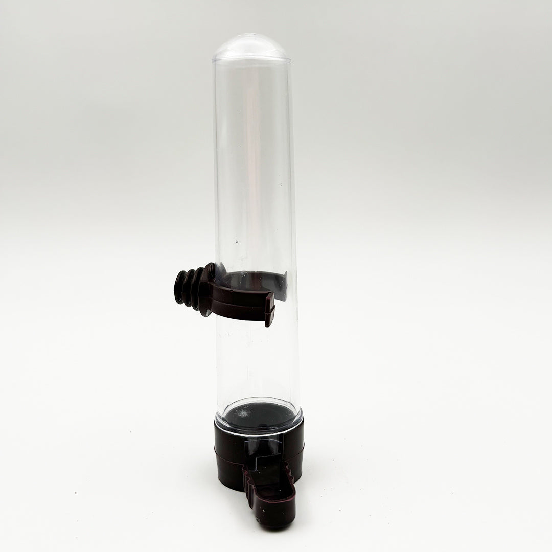 bird water feeder dispenser black