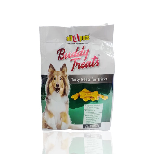 Buddy Treat Veg 500g + 2 Free Tikfite Pet Shampoos (15ml Each)