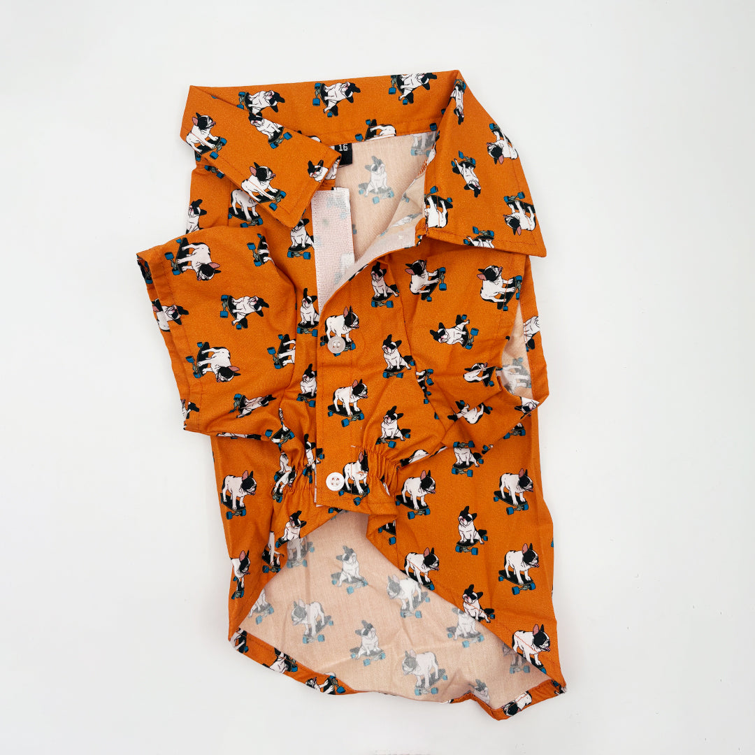 Bulldog Print Shirt for Dog