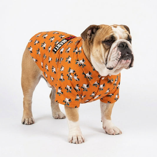 Bulldog Print Shirt for Dog