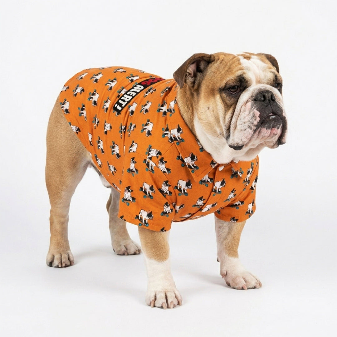Bulldog Print Shirt for Dog
