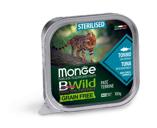 Bwild-Grain-Free-Pate-Sterlised-Tuna-with-vegetables-for-Cats-100gm-with-5-pack