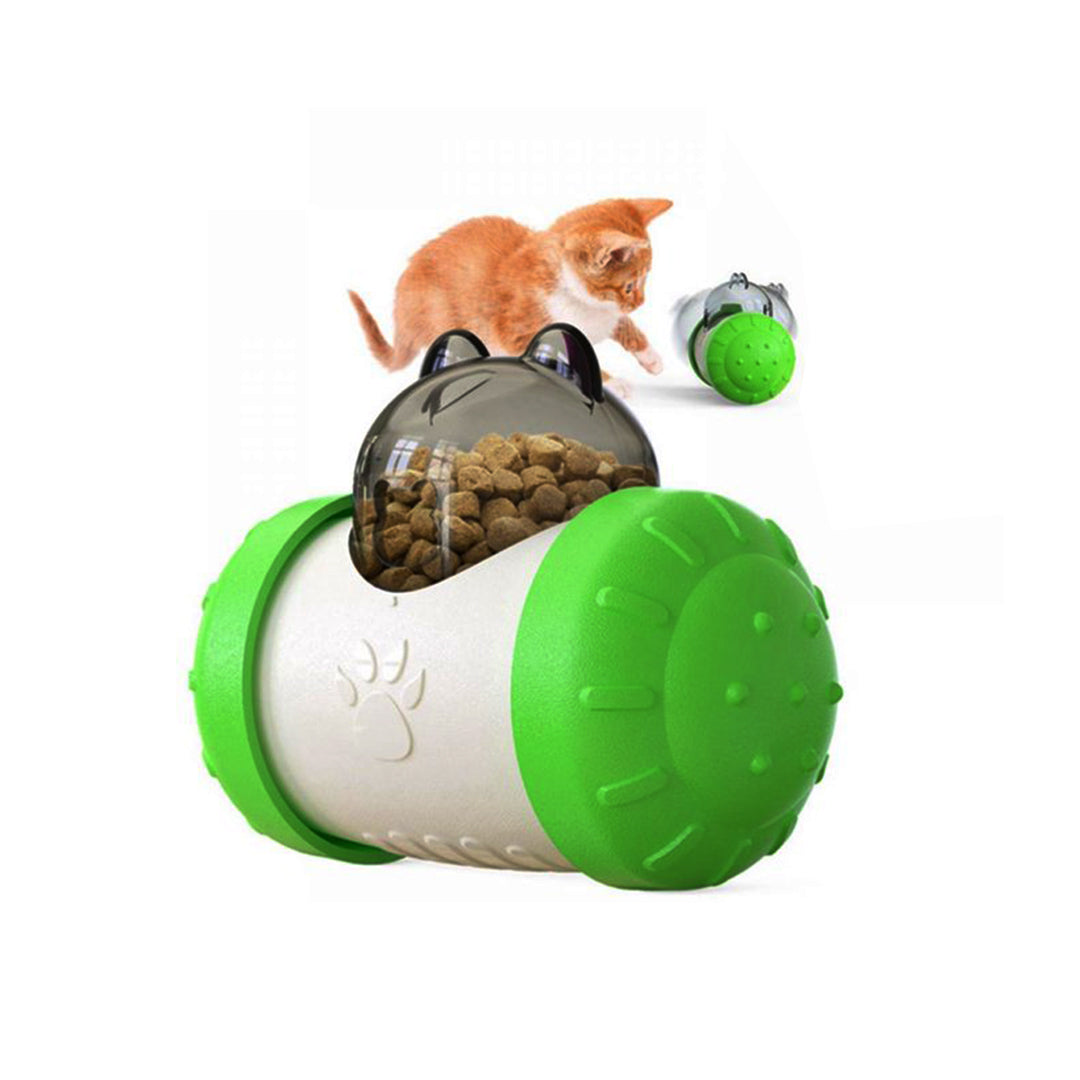 Cat slow feeder food dispensing toy