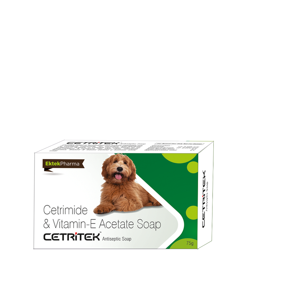 Cetritek Antiseptic Soap 75gm (Pack of 5)(Cetrimide &amp; Vitamin-E Acetate)