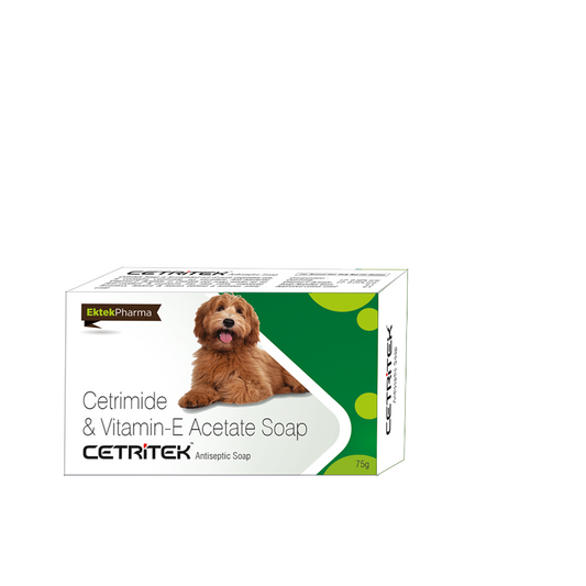 Cetritek Antiseptic Soap 75gm (Pack of 5)(Cetrimide &amp; Vitamin-E Acetate)