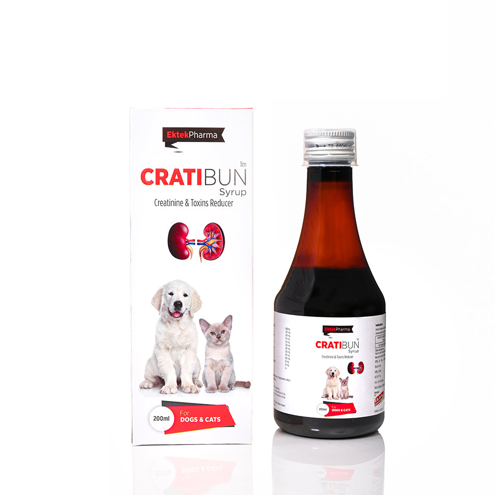 Cratibun syrup 200ml kidney support for dogs and cats