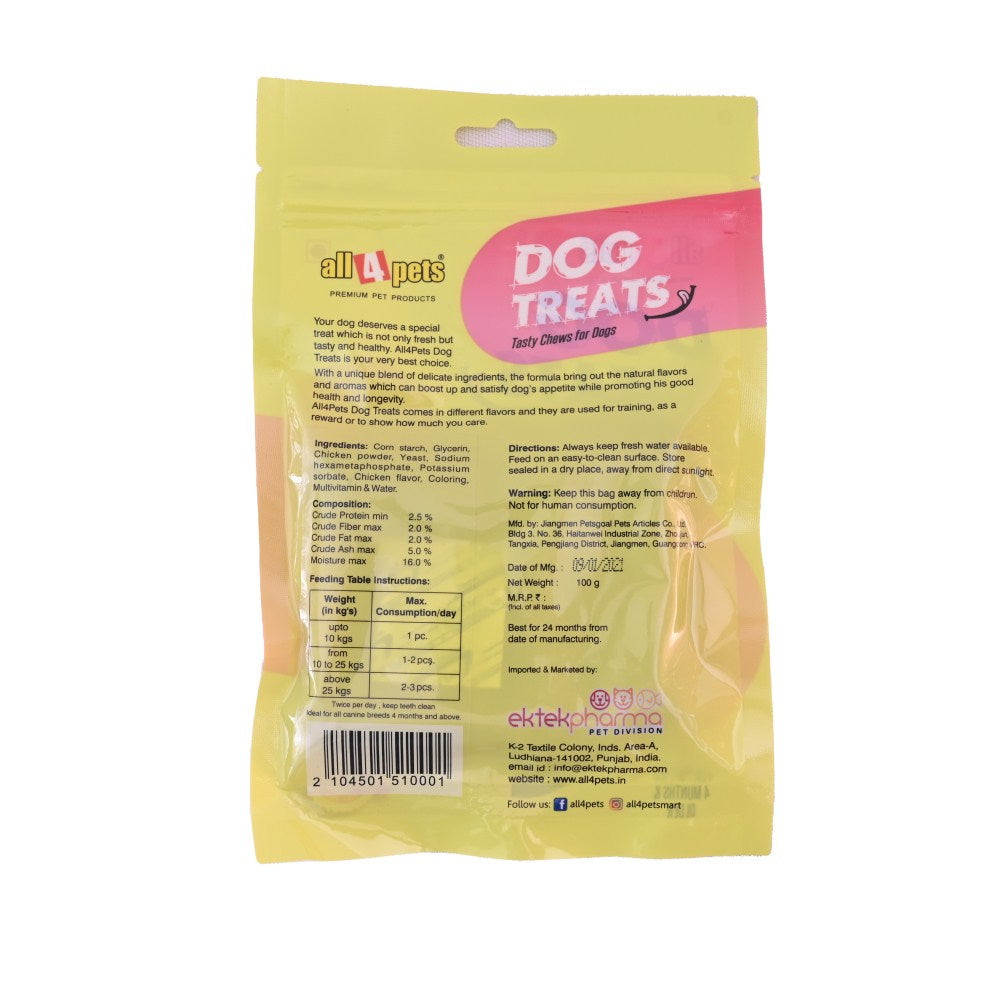 All4Pets Dental Care Bone Chicken Flavour-100g(for Puppies)