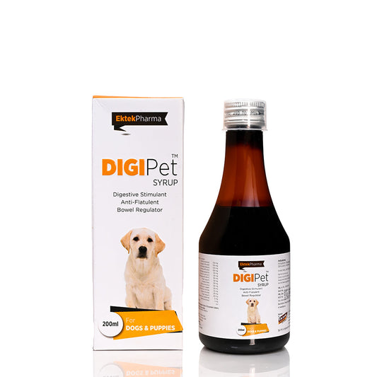 Digipet Syrup -200ml ( Pack of 2) Digestive Stimulant, Anti-Flatulent, Bowel Regulator