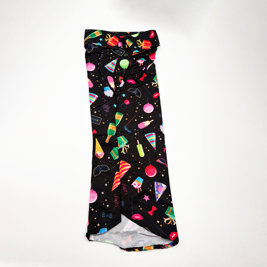 Party Print Dog Shirt colourful
