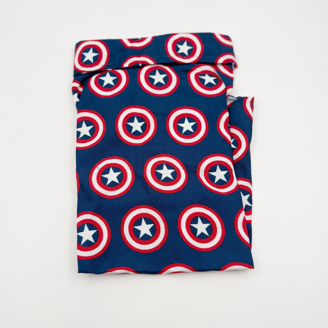 Star Print Dog Shirt with Velcro Closure blue