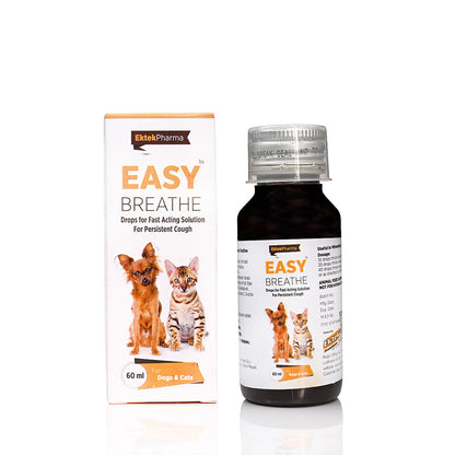 All4pets Easy Breathe Drops-60ml(Pack of 2) For Fast Acting Solution for Persistent Cough