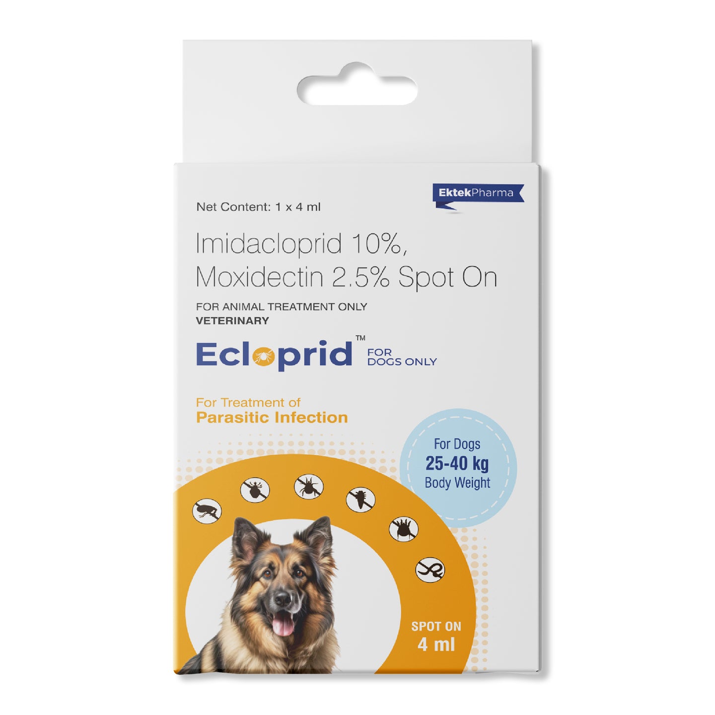 Ecloprid Spot-on for Dogs 4ml