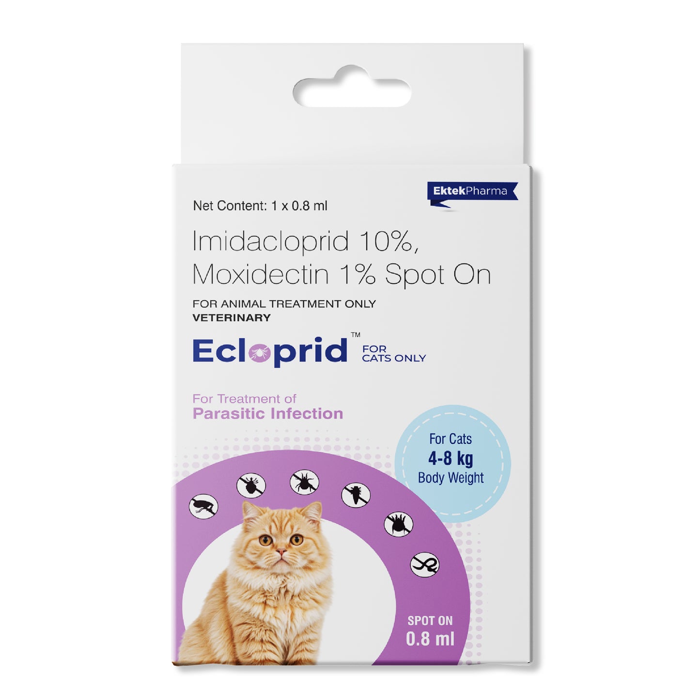 Ecloprid Spot-On for Cats 0.80 ml