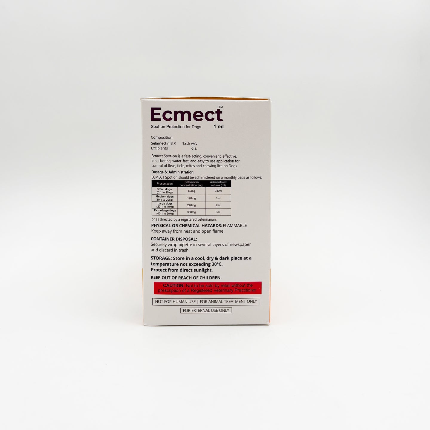 Ecmect Selamectin Spot-On for Dogs | Flea, Mite & Worm Protection