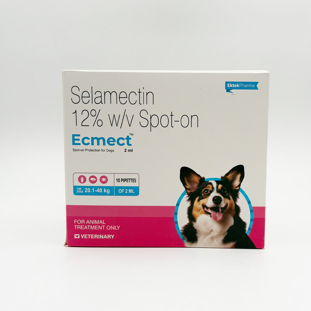 Ecmect Selamectin Spot-On for Dogs | Flea, Mite & Worm Protection