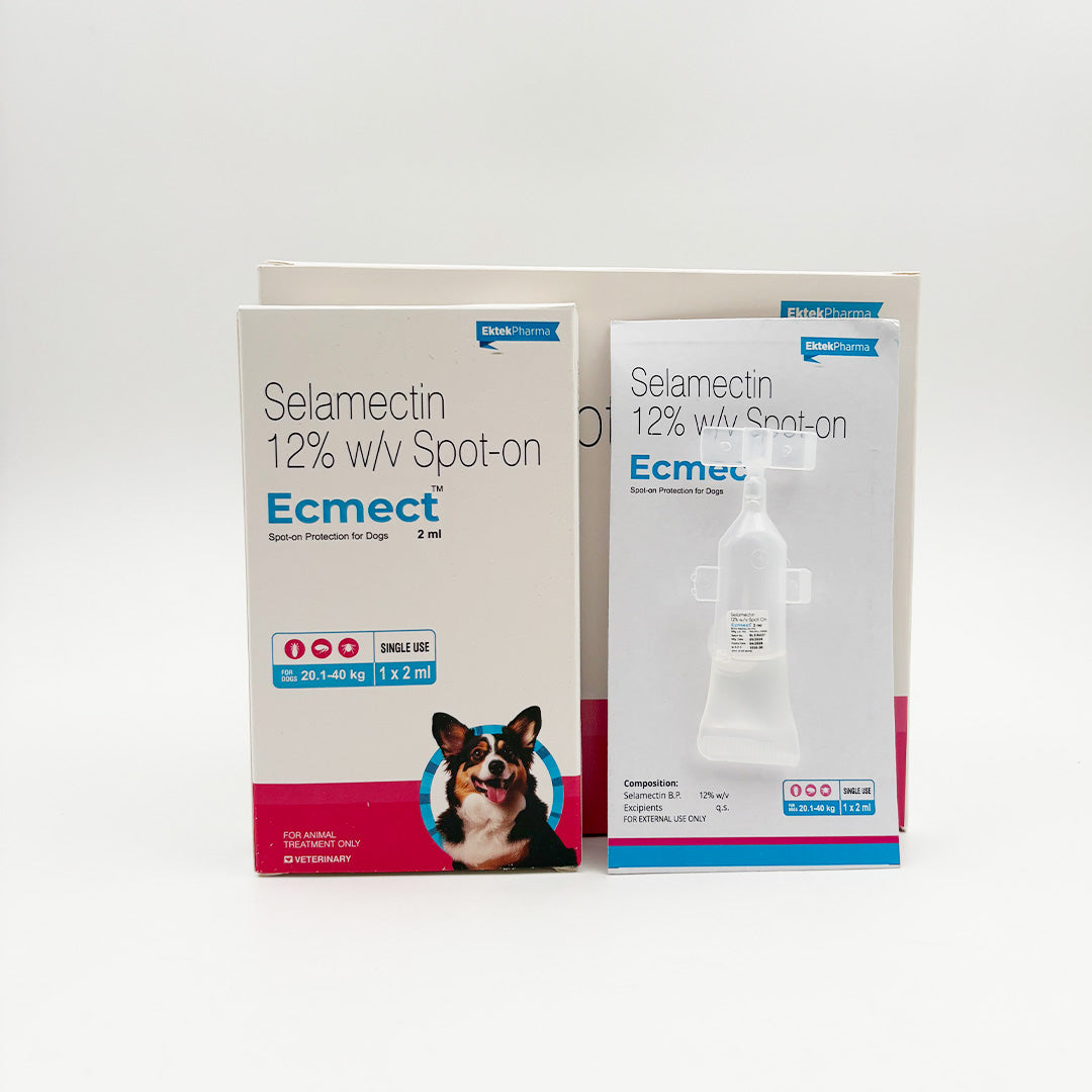 Ecmect Selamectin Spot-On for Dogs | Flea, Mite & Worm Protection