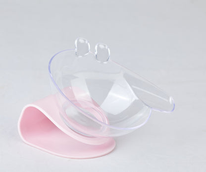 Transparent Non-Slip Cat Bowl