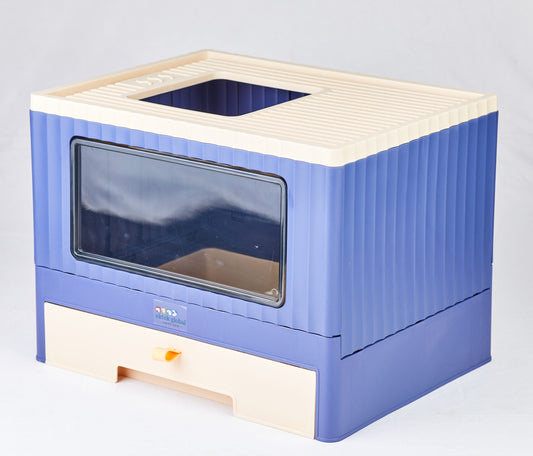 FOLDED CAT LITTER BOX-PURPLE