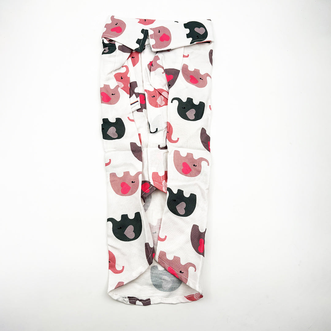 Elephant Print Dog Shirt for big size dog