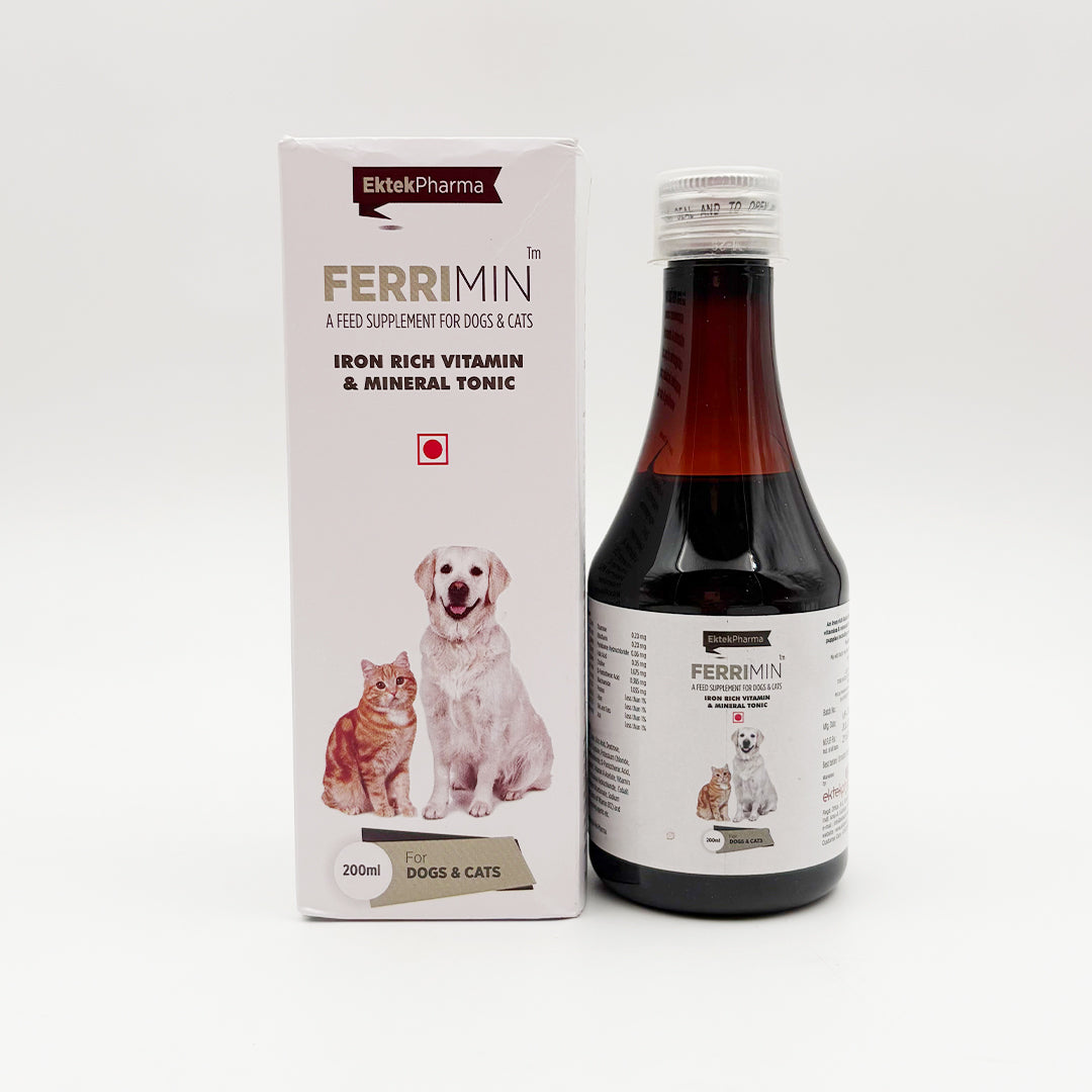 Ferrimin Syrup for Dogs & Cats bottle