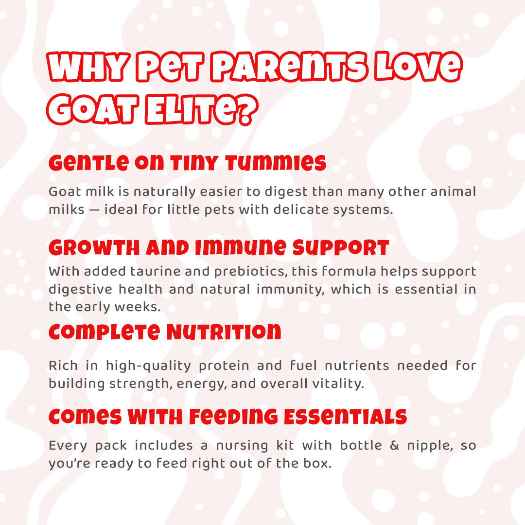 Goat Elite Milk Replacer for Puppies & Kittens – Complete Nutrition Formula