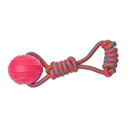 All4pets Rope Chew Toys with Rubber Ball For Dogs