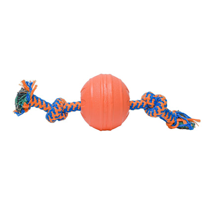 All4pets Rope Chew Toys with Rubber Ball For Dogs