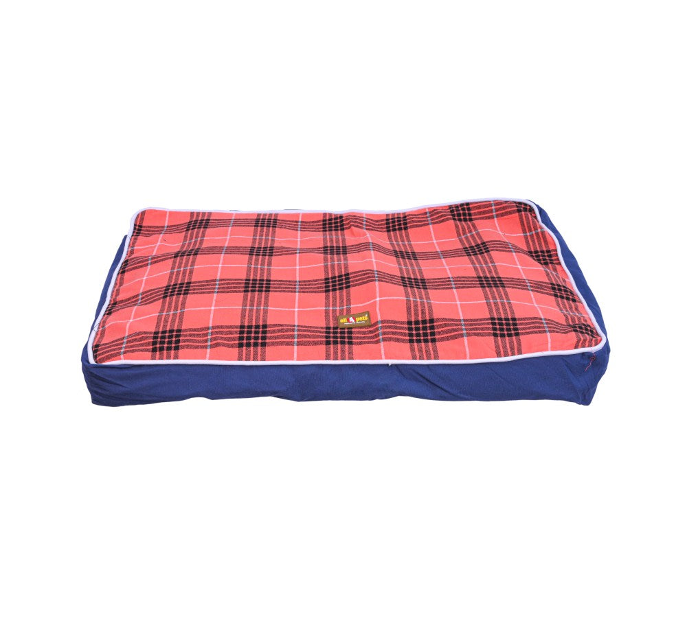 All4pets Flat Soft Rectangular Pillow Bed For Dogs and Cats