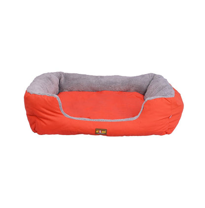 All4pets Sofa Style Pet Bed Orange Colour For Dogs &amp; Cats