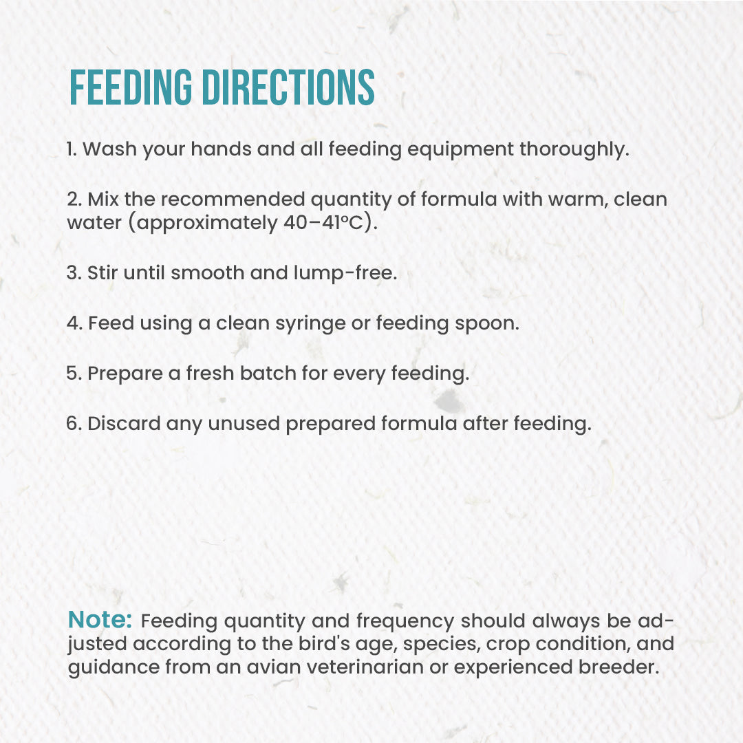 Whistling Wings W2 Low Fat Hand Feeding Formula