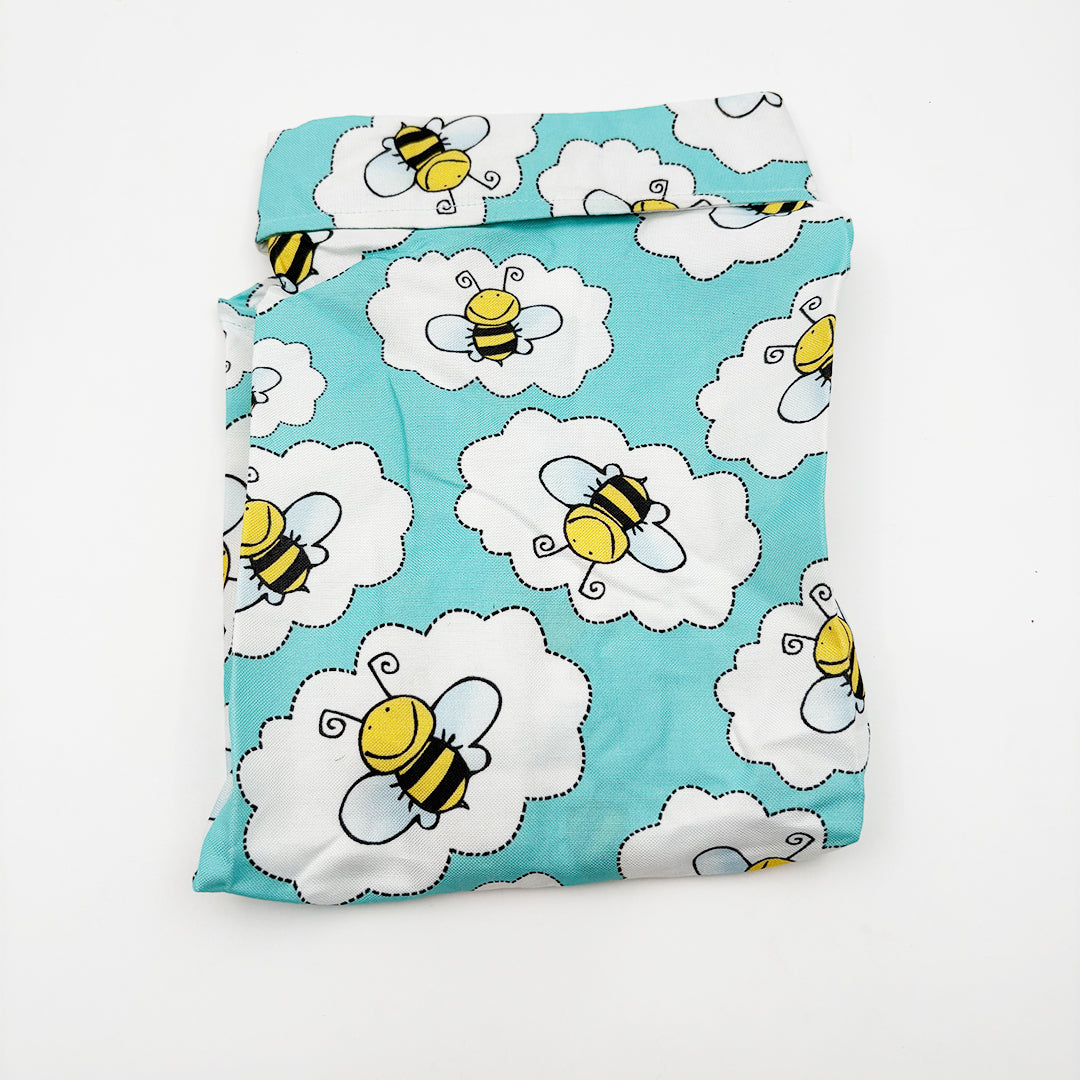 Bee Print Dog Shirt with caullar