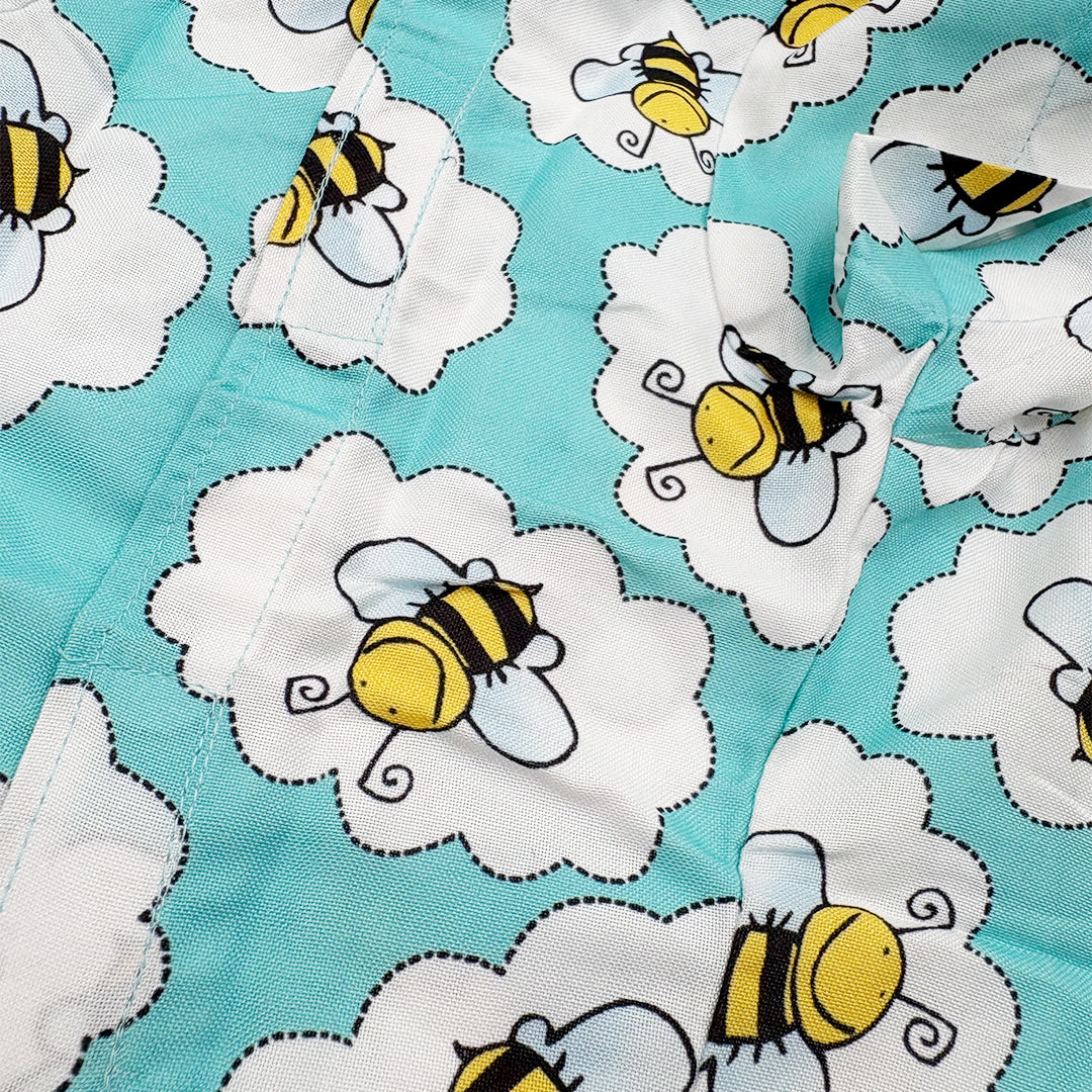 Bee Print Dog Shirt close view