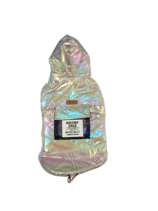 High Shine Dog Jackets with Hood