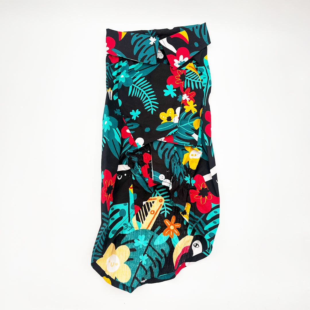Illustration Print Dog Shirt 