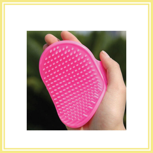 All4pets Rubber Oval Pet Massaging &amp; Cleaning Glove Brush