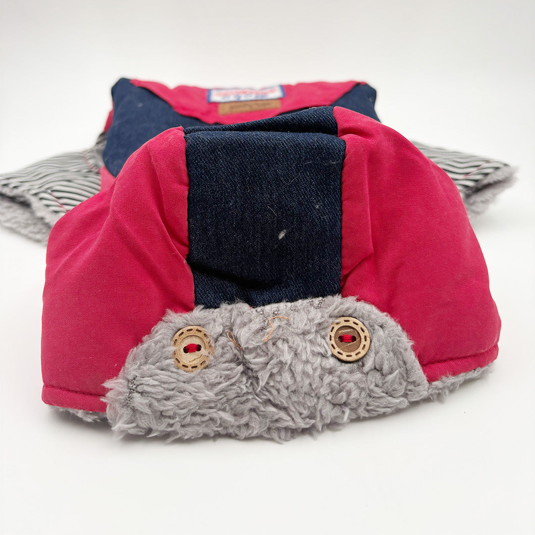 Imported jacket with cap and inner fur for dogs