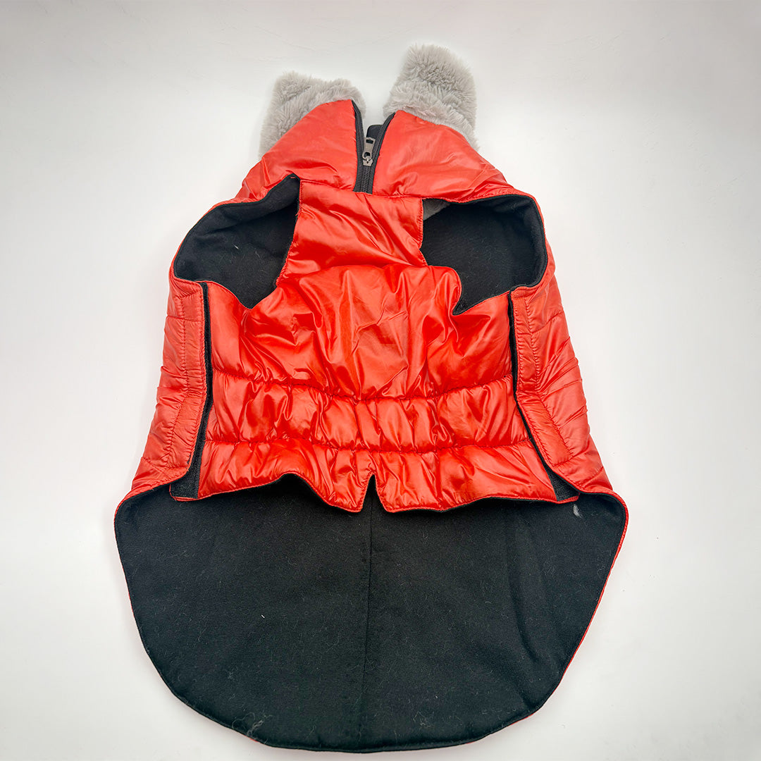 Winter Jacket for Dogs with Cozy Fur Collar