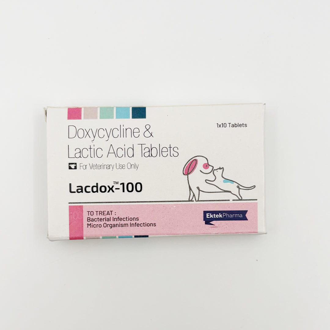 Lacdox™ Doxycycline Tablets 100 mg box