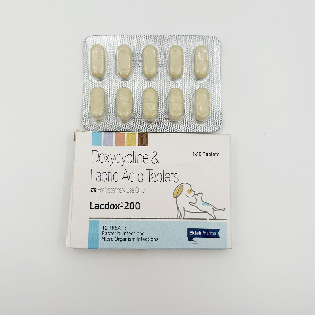 Lacdox™ Doxycycline Tablets 10 in 1 strip