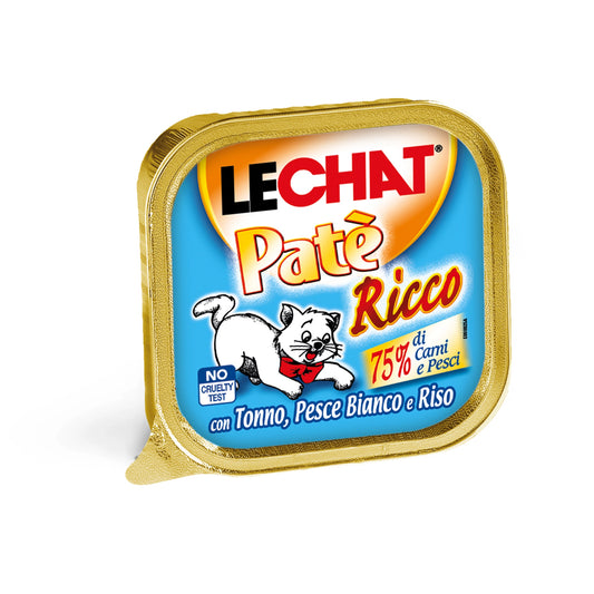 Lechat Paté Ricco Wet Cat Food for Adult Cats