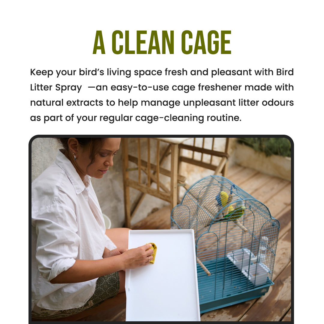 Bird Litter Spray 500ml | Cage Freshener